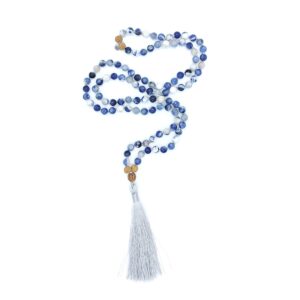 Sodalit, magnezit 8 mm - Japa Mála náhrdelník